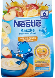 Nestle Kaszka mleczno-ryżowa banan jabłko gruszka po 6 miesiącu - Kaszki dla dzieci - miniaturka - grafika 3