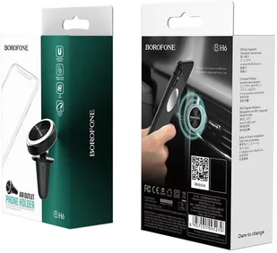 Borofone Uchwyt magnetyczny do telefonu na kratkę - Akcesoria do nawigacji - miniaturka - grafika 7