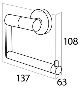 Tiger Uchwyt na papier toaletowy Boston, chromowy, 309030346 Coram - Stojaki i wieszaki na papier toaletowy - miniaturka - grafika 3