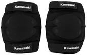 Akcesoria rowerowe - KAWASAKI Ochraniacze na łokcie i kolana KAWASAKI rozmiar M Czarny - miniaturka - grafika 1