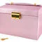 Iso Trade Kuferek na biżuterię, różowy - Kosmetyczki, organizery i kuferki - miniaturka - grafika 15