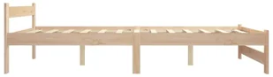 vidaXL Lumarko Rama łóżka, lite drewno sosnowe, 140 x 200 cm 321994 - Łóżka - miniaturka - grafika 5