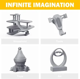 ERYONE ERYONE PLA Filament for 3D Printer 1.75mm Tolerance 0.03mm 1kg (2.2LBS)/Spool - Agate Grey 795743EUDF - Filamenty i akcesoria do drukarek 3D - miniaturka - grafika 5