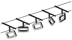 Paulmann Corduo System linkowy DC Frame 5x4,8W Cz mat Chrom 230V/12V DC 60VA twszt 3000K PL94485) PL94485 - Akcesoria do oświetlenia - miniaturka - grafika 5