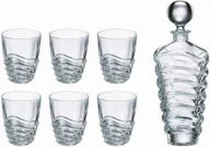 Kryształy - Bohemia Crystalite s.r.o WAVE WHISKY SET 1+6 2K9/99999/9/99U29/285-7M8 SET 1+6 - miniaturka - grafika 1