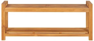 VidaXL Lumarko Ławka, 120 cm, lite drewno tekowe 325276 VidaXL - Ławki do przedpokoju - miniaturka - grafika 9