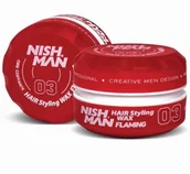 Pomada do włosów - Nishman Nishman Styling Wax 03 Flaming pomada do włosów o zapachu mango, mocna 150ml 14238 - miniaturka - grafika 1