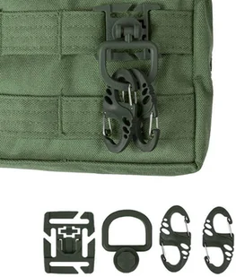 Mil-Tec Zestaw uchwytów Ultimate Tactical do systemu MOLLE - zielony (13457601) 13457601 - Amunicja i osprzęt ASG - miniaturka - grafika 6