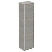 Szafki łazienkowe - Ideal Standard Connect Air Szafka łazienkowa wisząca 40x160x30 cm jasnoszare drewno/biała mat E0832PS - miniaturka - grafika 1