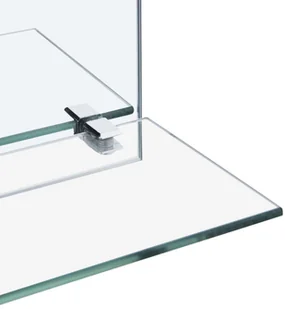 vidaXL Lustro ścienne z półką, 50x70 cm, hartowane szkło - Lustra - miniaturka - grafika 10