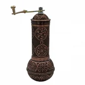 Młynki do kawy - rzemiosło tradycyjne Młynek do kawy ręczny mosiężny ZC26E-47294 - miniaturka - grafika 1