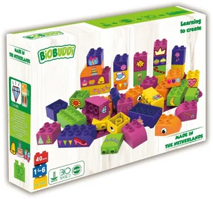 B&B BiOBUDDi BiOBUDDi 40-elementowy zestaw klocków edukacyjnych i podstawa 0007 0007 - Klocki - miniaturka - grafika 4