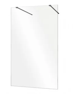 Ścianka 110 cm + ścianka boczna 30 cm Eco-N Black Flex Besco ENB-110-195C+PEFB-30-195 - Kabiny prysznicowe - miniaturka - grafika 2