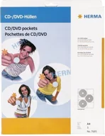 Pudełka i akcesoria na płyty CD - Hama Herma CD/DVD pockets 7685 - 7685 - miniaturka - grafika 1