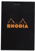 Pozostałe akcesoria dla plastyków - Rhodia notatnik zszyte i mikroperforiert, czarny 122009C - miniaturka - grafika 1
