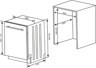 Zmywarka Kluge KVD6001P - Zmywarki do zabudowy - miniaturka - grafika 2