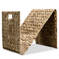 Inne meble do salonu - vidaXL Stojak na gazety, 31x31x31 cm, hiacynt wodny - miniaturka - grafika 1