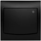 Gniazdka elektryczne - Berker krzyżowy Vega czarny P-4V.CZ - miniaturka - grafika 1