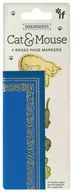 Zakładki do książek - Bookminders Cat&Mouse zestaw 4 metalowych zakładek - miniaturka - grafika 1