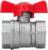 Zawory i kraniki - Invena Zawór kulowy równoprzelotowy z z motylkiem GW 1/2" - miniaturka - grafika 1