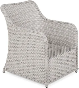 HOME &amp; GARDEN Meble ogrodowe technorattanowe Bergamo White / Grey 645958 - Meble ogrodowe - miniaturka - grafika 7