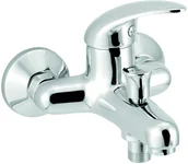 Baterie wannowe i prysznicowe - Ferro METALIA Bateria wannowa ścienna 100 mm chrom 55024/1,0 - miniaturka - grafika 1