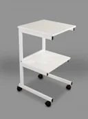Meble i wyposażenie gabinetów medycznych - Juventas Stolik pod aparaturę aluminiowy II półki SA II - miniaturka - grafika 1