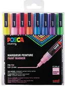 Kredki, ołówki, pastele i pisaki - uni-ball Uni-ball POSCA marker z delikatną okrągłą końcówką PXPC3MGL8 - miniaturka - grafika 1