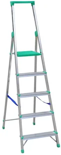 Drabex 996 99674665 Drabina wolnostojąca 6 stopniowa z półką i haczykiem wysokość robocza 3,29m) 74665-uniw - Drabiny - miniaturka - grafika 3