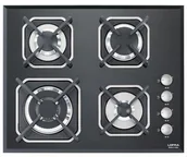 Płyty gazowe do zabudowy - Lofra Mercurio 60 Black HGN6HO - miniaturka - grafika 1