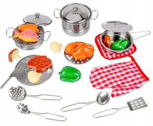 Duże Garnki Kuchnia Zestaw Dla Dzieci Naczynia XXL - Zabawki AGD - miniaturka - grafika 4