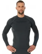 Koszulki rowerowe - Brubeck Brubeck LS13040 bluza thermo męska długi rękaw grafit 4784105 - miniaturka - grafika 1
