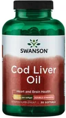 Witaminy i minerały dla sportowców - SWANSON Cod Liver Oil 30caps - miniaturka - grafika 1