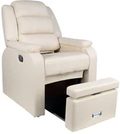 Meble kosmetyczne - FOTEL SPA DO PEDICURE HILTON KREMOWY 126885 - miniaturka - grafika 1