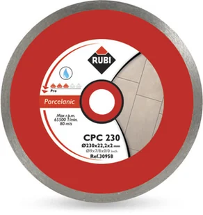 RUBI tarcza tnąca CPC PRO 250mm na mokro 30959 - Tarcze do pił - miniaturka - grafika 9