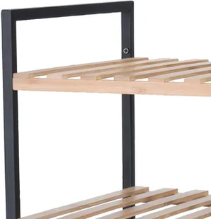 Bathroom Solution Kosz na pranie mobilny wózek łazienkowy z 2 półkami regał do łazienki 2w1 784500070 - Kosze na bieliznę - miniaturka - grafika 3