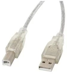 LANBERG Lanberg USB-B 1.8m transparent (CA-USBA-12CC-0018-TR) - Kable USB - miniaturka - grafika 5