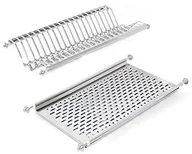 Suszarki do naczyń - Emuca Stelaż do ociekania emuca 8929765 fotel wiszący na talerze i szklanki do umywalki stojącej ze stali nierdzewnej 60 cm - miniaturka - grafika 1