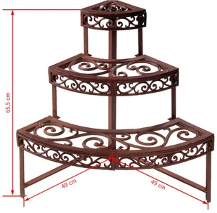 Esschert Design Kwietnik etażerka 1/4 koła, BPH32 - Donice - miniaturka - grafika 2