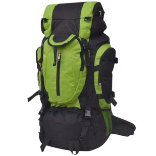 vidaXL vidaXL Plecak turystyczny XXL 75 L, czarno-zielony - Plecaki - miniaturka - grafika 6