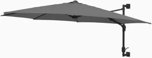 vidaXL Parasol ścienny na metalowym słupku, 300 cm, antracytowy - Parasole ogrodowe - miniaturka - grafika 3