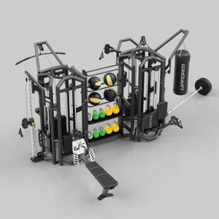 UpForm Wieża 6-stanowiskowa z magazynem UF-T005 - UpForm UF-T005-k2t4 - Atlasy do ćwiczeń - miniaturka - grafika 2