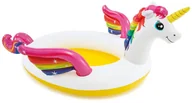 Materace dmuchane i koła do pływania - Intex Basenik jednorożec z fontanną 57441 57441 - miniaturka - grafika 1