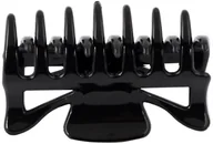 Ozdoby do włosów - Spinka klamra do włosów czarna 7 zębowa - miniaturka - grafika 1