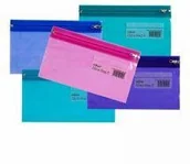 Koszulki na dokumenty - Snopake Torebka z suwakiem DL mix 25szt) - miniaturka - grafika 1