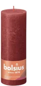 Świece - Bolsius Świeca Pieńkowa Rustic 19 cm DELIKATNA CZERWIEŃ 146748 - miniaturka - grafika 1