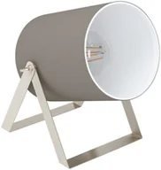 Lampy stojące - Eglo Villabate 1 99104 lampa stołowa lampka 1x40W E27 nikiel/popielata - miniaturka - grafika 1