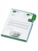 Grzbiety do bindownic - Durable Obwoluta z kieszonką na kasety A4 niebieska 2347-06 - miniaturka - grafika 1