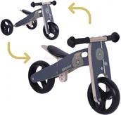 Rowerki biegowe - Bikestar Rowerek biegowy MINI trójkołowy jeździk 2w1 Bike Star 7" Twist czarny RU-07-WD-TO-BLAC - miniaturka - grafika 1