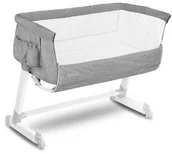 Łóżeczka i kojce - Lionelo Łóżeczko dostawne THEO szare GXP-701538 - miniaturka - grafika 1
